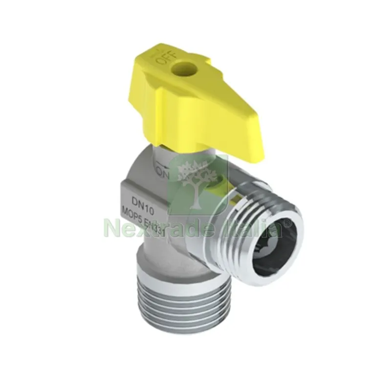 Valvola a Sfera per GAS Angolo MM 1/2" DN 10 — Rubinetti e valvole — rif. FERX.DIA424-9100-04