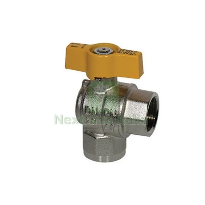 RUBINETTO A SFERA PER GAS SQUADRA FF 3/4" DN 20 — Rubinetti e valvole — rif. FERX.DIA424-9101-05 RUBINETTO A SFERA PER GAS SQUADRA FF 3/4" DN 20 — Rubinetti e valvole — rif. FERX.DIA424-9101-05