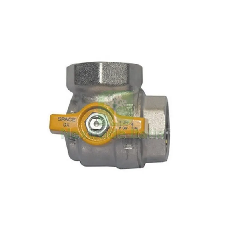 VALVOLA A SFERA AD ANGOLO FF C/FARFALLA PER GAS 1/2" DN 15 — Rubinetti e valvole — rif. FERX.DIA424-9102-04 VALVOLA A SFERA AD ANGOLO FF C/FARFALLA PER GAS 1/2" DN 15 — Rubinetti e valvole — rif. FERX.DIA424-9102-04