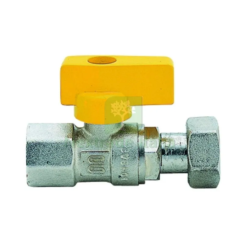 RUBINETTO A SFERA PER GAS DIRITTO FEMMINA 1/2" x 3/4" DN 15x20 — Rubinetti e valvole — rif. FERX.DIA424-9103-0405 RUBINETTO A SFERA PER GAS DIRITTO FEMMINA 1/2" x 3/4" DN 15x20 — Rubinetti e valvole — rif. FERX.DIA424-9103-0405