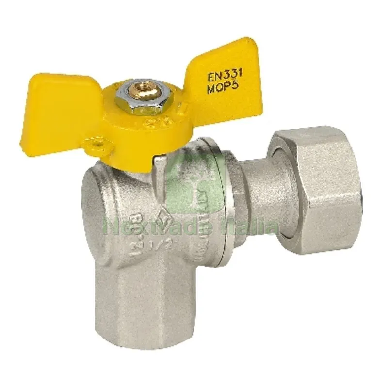 VALVOLA A SFERA GAS FEMMINA / DADO MOBILE 3/4" x 3/4" DN 15 — Rubinetti e valvole — rif. FERX.DIA424-9106-05