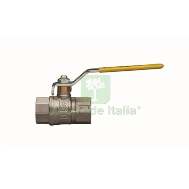 VALVOLA A SFERA PER GAS A PASSAGGIO TOTALE FIL. FF CON LEVA ACCIAIO 1/2" DN 15 — Rubinetti e valvole — rif. FERX.DIA424-R6273-04