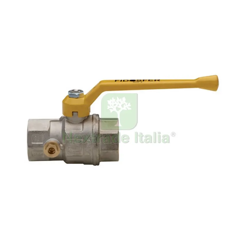 VALVOLA A SFERA PER GAS A PASSAGGIO TOTALE DIRITTA C/PRESA PRESSIONE 1"1/4 DN 32 — Rubinetti e valvole — rif. FERX.DIA424-R9097-07