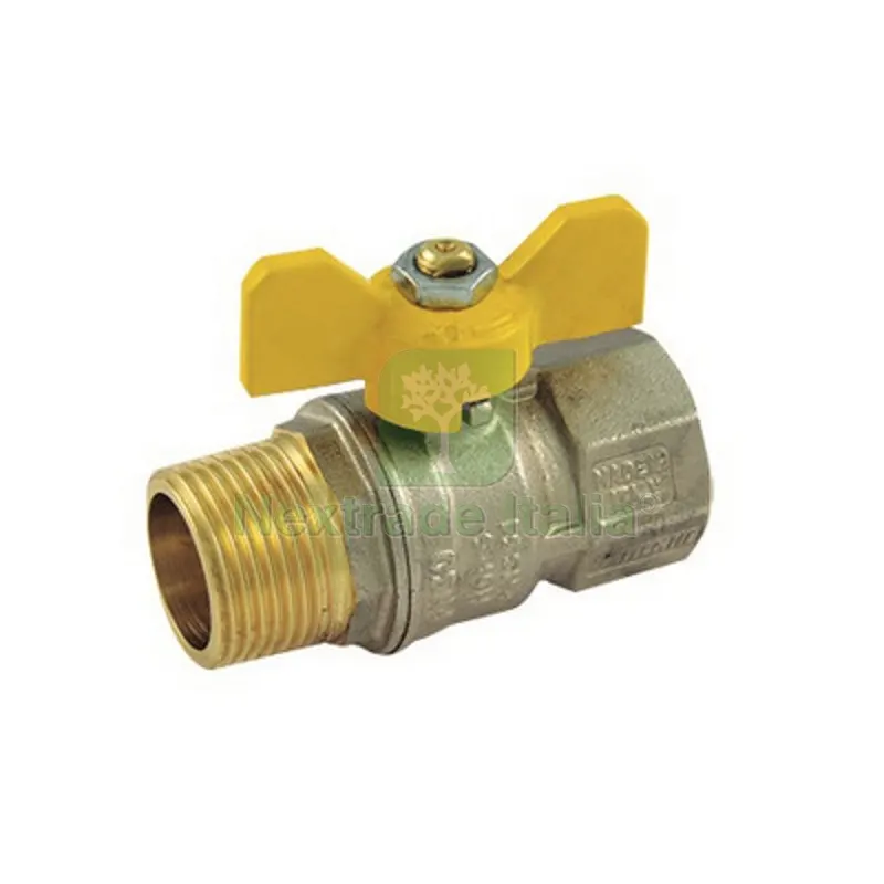 VALVOLA A SFERA PER GAS MF CON LEVA FARFALLA 1" DN 23,5 — Rubinetti e valvole — rif. FERX.DIA424-T2371G-06 VALVOLA A SFERA PER GAS MF CON LEVA FARFALLA 1" DN 23,5 — Rubinetti e valvole — rif. FERX.DIA424-T2371G-06