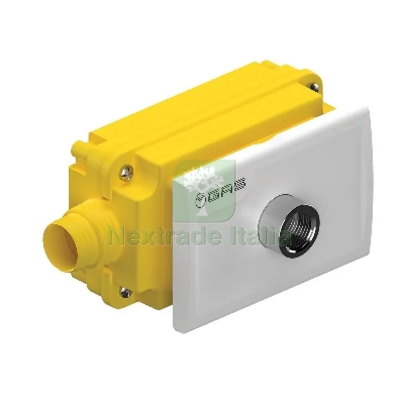 KIT RACC. GAS 90° + PLACCA BIANCA TC 3/4" x F 1/2" — Interruttori e prese — rif. FERX.DIA424-TRK01