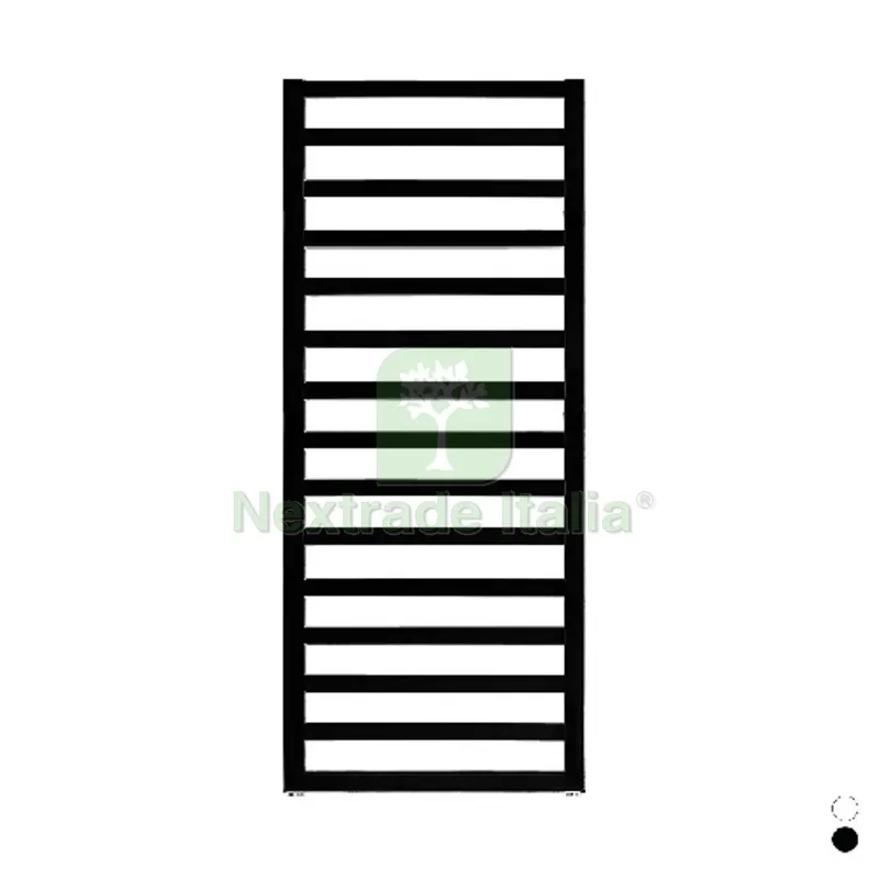 TERMOARREDO ZEHNDER QUARO H. 1403 Nero Opaco Largh. cm 60 — Flessibili e allacci — rif. FERX.DIA432-ZQA140-N60