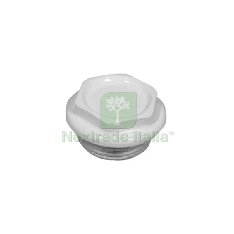 TAPPO CIECO DX / SX ZINCATO VERNICIATO PER RADIATORI FL 42 1" Sx Bianco — Accessori bagno — rif. FERX.DIA433-101-06S