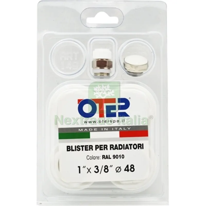 KIT BLISTER PER RADIATORI IN GHISA FL 48 1" x 3/8" — Raccordi a pressare e multistrato — rif. FERX.DIA433-1065-03 KIT BLISTER PER RADIATORI IN GHISA FL 48 1" x 3/8" — Raccordi a pressare e multistrato — rif. FERX.DIA433-1065-03