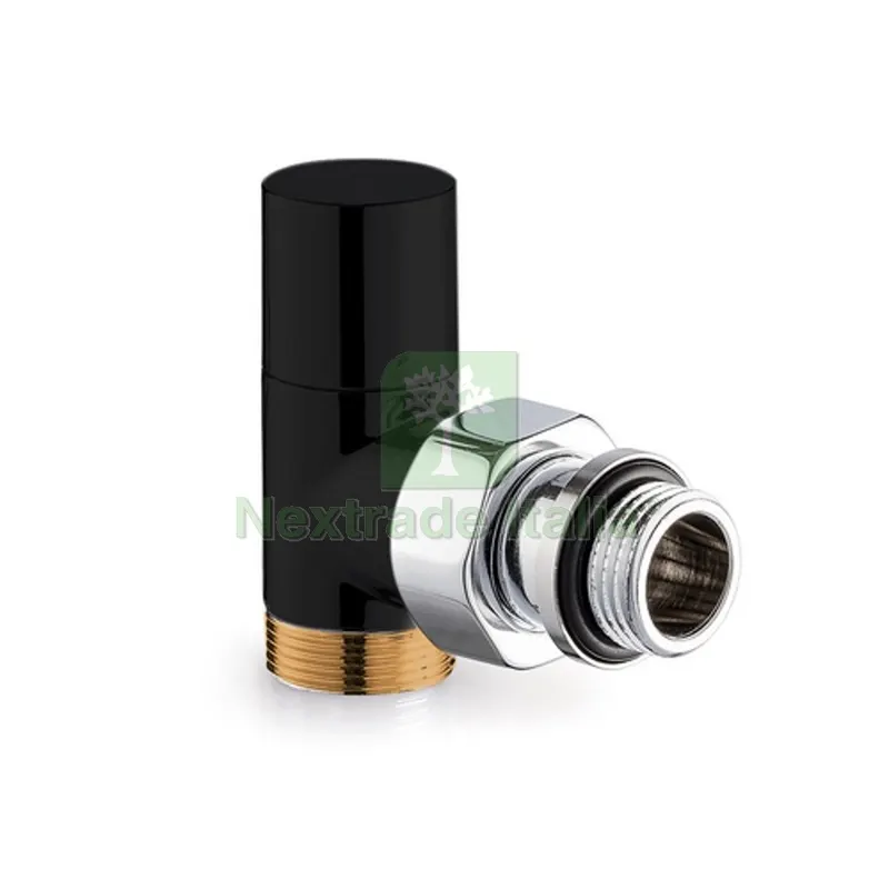 Valvola a Squadra Tondera Light 1/2" Nero — Rubinetti e valvole — rif. FERX.DIA433-S0762-04N Valvola a Squadra Tondera Light 1/2" Nero — Rubinetti e valvole — rif. FERX.DIA433-S0762-04N