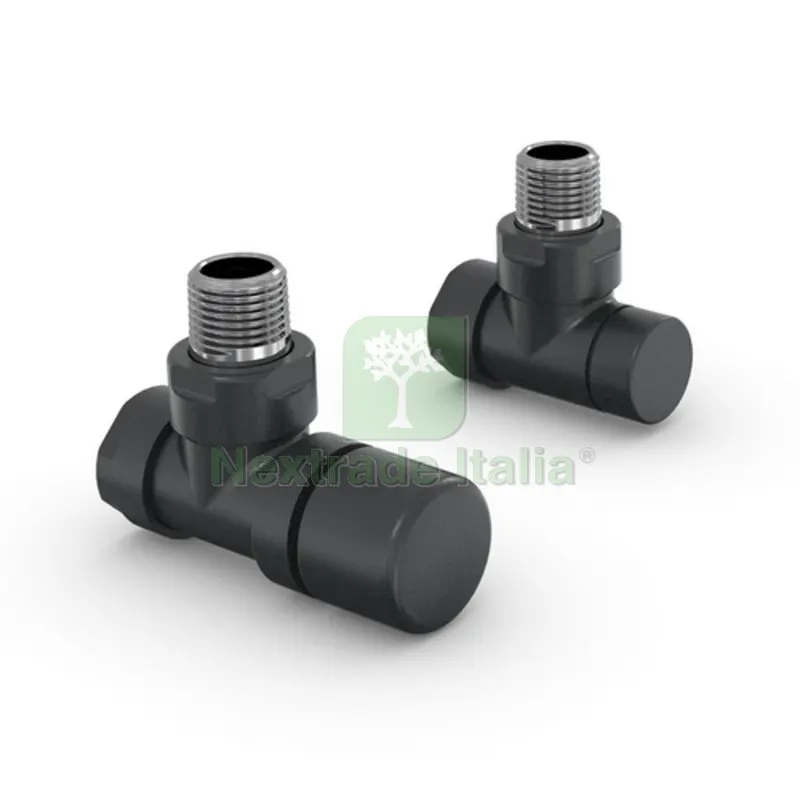 VALVOLA E DETENTORE A SQUADRA ZEHNDER DESIGN LINE 1/2 Nero — Rubinetti e valvole — rif. FERX.DIA433-Z8381-04N VALVOLA E DETENTORE A SQUADRA ZEHNDER DESIGN LINE 1/2 Nero — Rubinetti e valvole — rif. FERX.DIA433-Z8381-04N