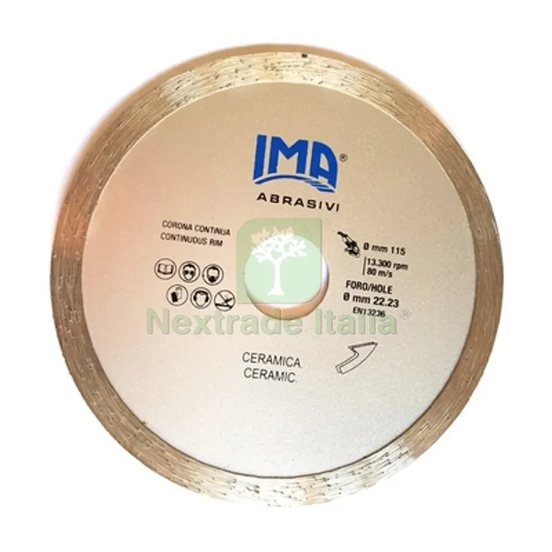 DISCO DIAMANTATO PER CERAMICA Diam. 115 mm — Punte, frese e dischi — rif. FERX.DIA507-IDC-115