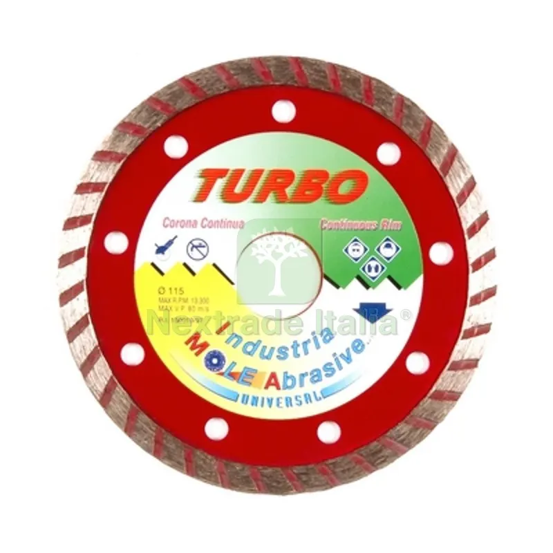 DISCO DIAMANTATO TURBO HOBBY Diam. 115 mm — Punte, frese e dischi — rif. FERX.DIA507-IDT-115