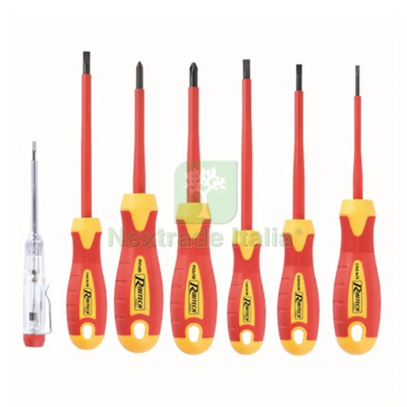 Set di 7 Cacciaviti da Elettricista 2,5 - 4 - 5,5 - 6,5 - PH1 PH2 — Cacciaviti e giraviti — rif. FERX.DIA508-RK7EL Set di 7 Cacciaviti da Elettricista 2,5 - 4 - 5,5 - 6,5 - PH1 PH2 — Cacciaviti e giraviti — rif. FERX.DIA508-RK7EL