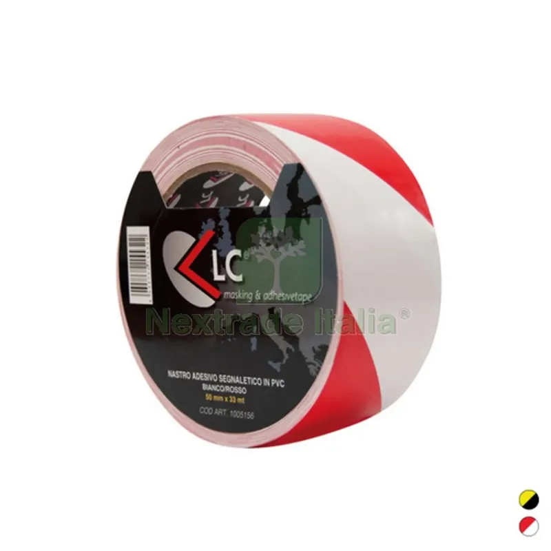 NASTRO ADESIVO SEGNAL PVC mm 50 x mt 33 Rosso/Bianco — Adesivi e sigillanti — rif. FERX.DIA600-F41005-156 NASTRO ADESIVO SEGNAL PVC mm 50 x mt 33 Rosso/Bianco — Adesivi e sigillanti — rif. FERX.DIA600-F41005-156