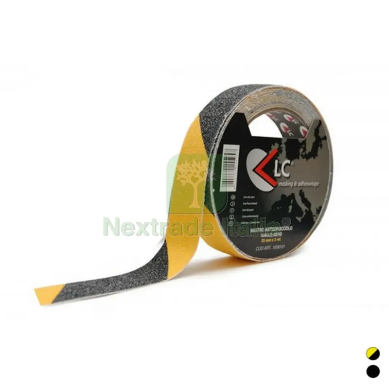 NASTRO ADESIVO ANTISDRUCCIOLO mm 25 x mt 5 Giallo/Nero — Adesivi e sigillanti — rif. FERX.DIA600-F41006-101