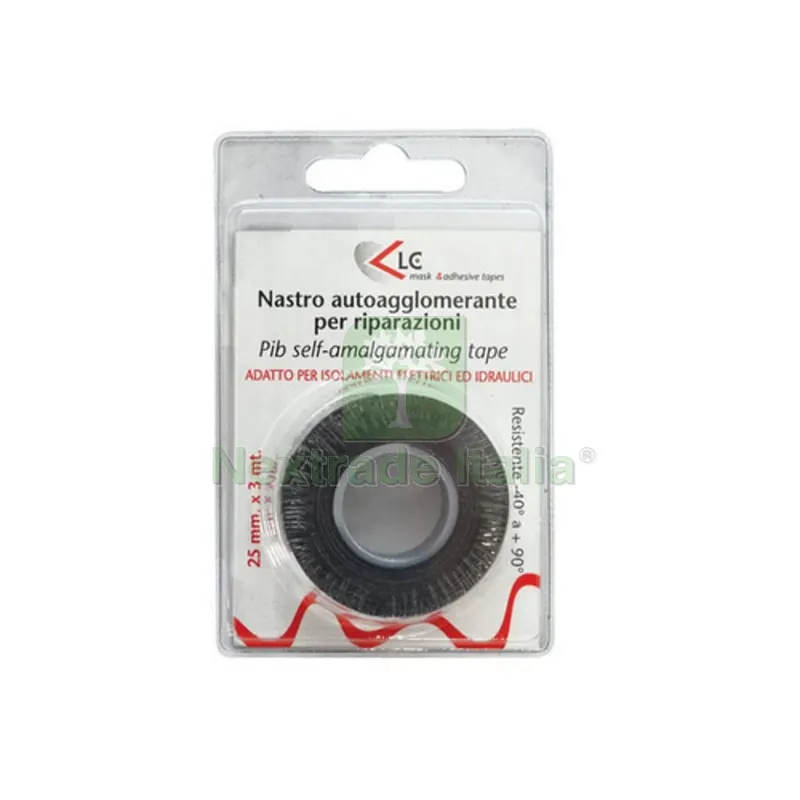 NASTRO AUTOAGGLOMERANTE mm 25 x mt 3 Nero — Cavi e fili — rif. FERX.DIA600-F41010-16 NASTRO AUTOAGGLOMERANTE mm 25 x mt 3 Nero — Cavi e fili — rif. FERX.DIA600-F41010-16