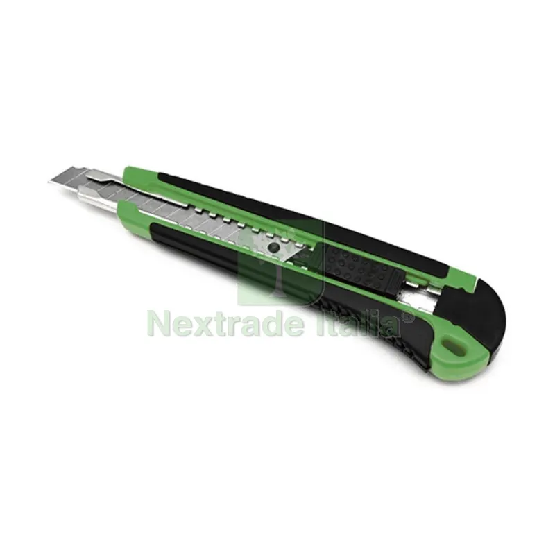 CUTTER GRYN 9MM C/IMPUGNATURA ANTISCIVOLO IN GOMMA - — Misurazione e taglio manuale — rif. FERX.DIA600-GC109 CUTTER GRYN 9MM C/IMPUGNATURA ANTISCIVOLO IN GOMMA - — Misurazione e taglio manuale — rif. FERX.DIA600-GC109