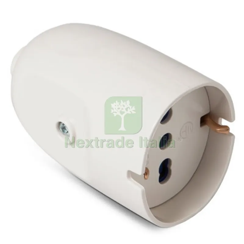 PRESA ELETTRICA VOLANTE 16A 2P+ T BIANCA Bianca — Interruttori e prese — rif. FERX.DIA630-E05541