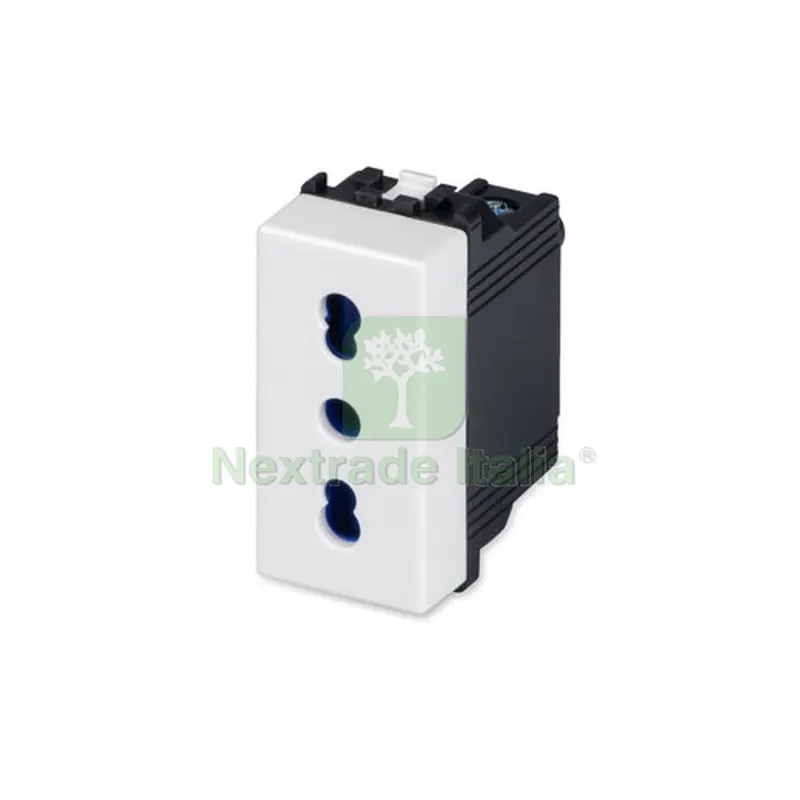 PRESA BIVALENTE 10/16A Bianca — Interruttori e prese — rif. FERX.DIA630-E21159 PRESA BIVALENTE 10/16A Bianca — Interruttori e prese — rif. FERX.DIA630-E21159