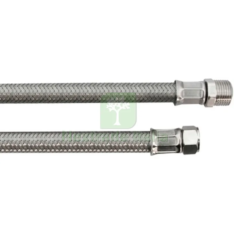 FLESSIBILE INOX MODELLO GIGANTE CM. 50 MF 3/8 X 1/2 — Flessibili e allacci — rif. FERX.DIAF221-GIN050-M34