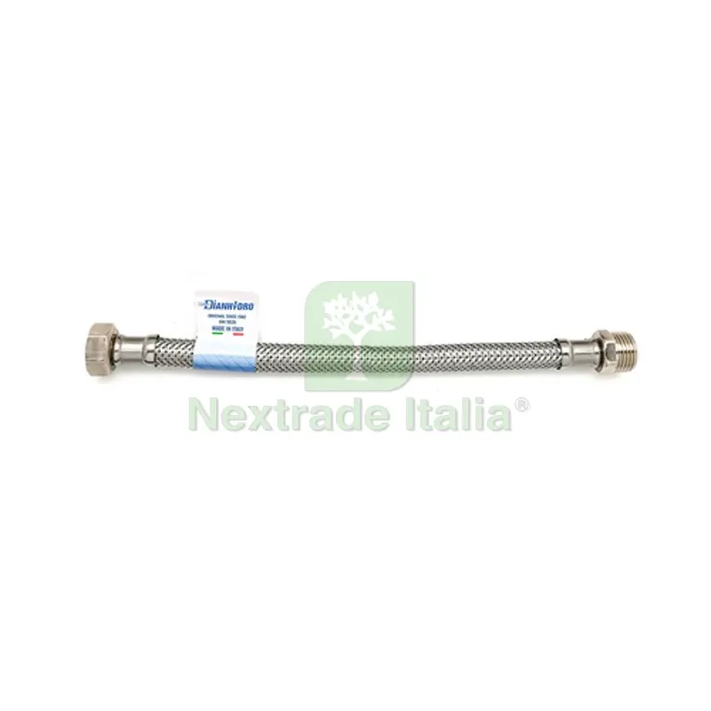 10PZ Flessibile Inox Modello Normale CM. 20 DN10 MF 3/8 x 1/2 — Flessibili e allacci — rif. FERX.DIAF221-IN020-M34