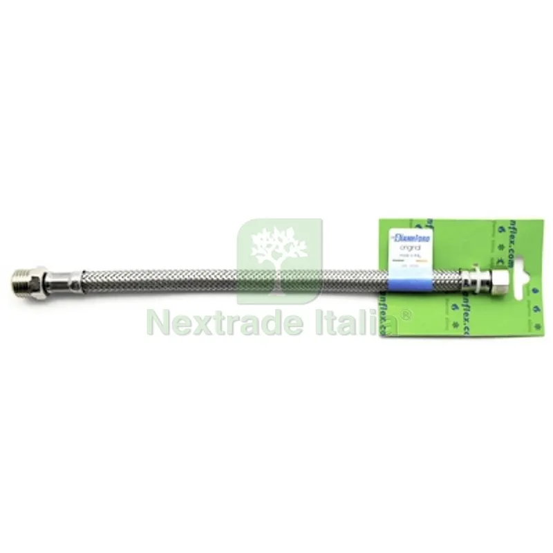 FLESSIBILE INOX MODELLO NORMALE CM. 20 S-BRICO DN10 MF 1/2 x 3/8 — Flessibili e allacci — rif. FERX.DIAF221-IN020S-M43