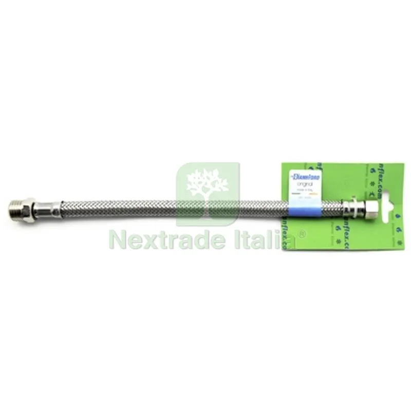 FLESSIBILE INOX MODELLO NORMALE CM. 30 S-BRICO DN10 MF 1/2 x 3/8 — Flessibili e allacci — rif. FERX.DIAF221-IN030S-M43
