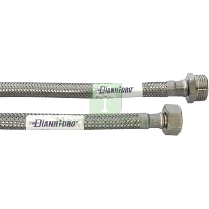 Flessibile Inox Modello Normale CM. 100 MF 1/2 x 1/2 — Flessibili e allacci — rif. FERX.DIAF221-IN100-M44