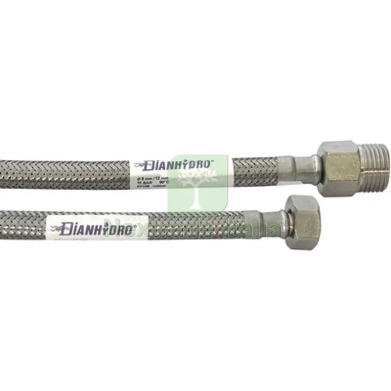 Flessibile Inox Modello Prolungato CM. 60 MF 3/8 x 1/2 — Flessibili e allacci — rif. FERX.DIAF221-IP060-M34