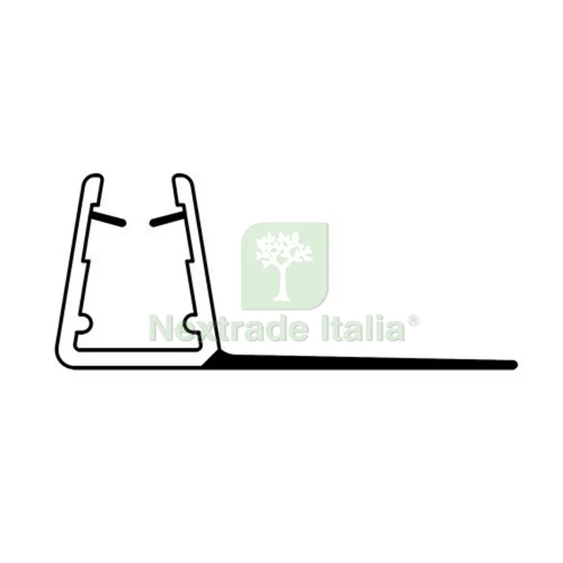 PROFILO GOCCIOLATOIO IN PVC PER CRISTALLI BOX DOCCIA 404 2 MT - — Accessori bagno — rif. FERX.DIAR100-U404 PROFILO GOCCIOLATOIO IN PVC PER CRISTALLI BOX DOCCIA 404 2 MT - — Accessori bagno — rif. FERX.DIAR100-U404