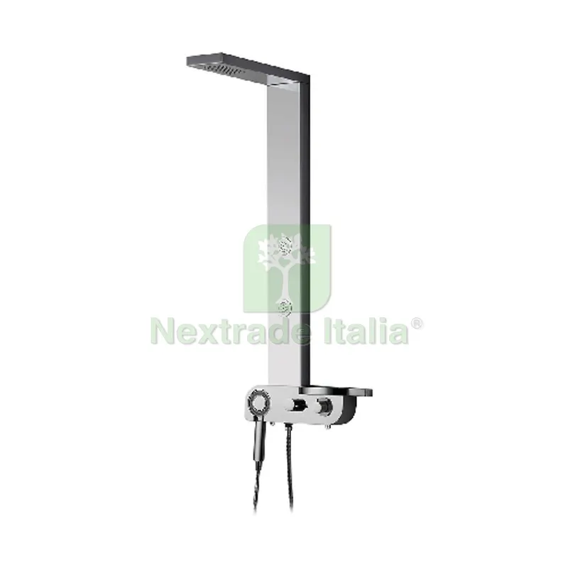 PANNELLO DOCCIA FLORENCIA Acciaio inox lucidato — Flessibili e allacci — rif. FERX.DIAY100-PG03