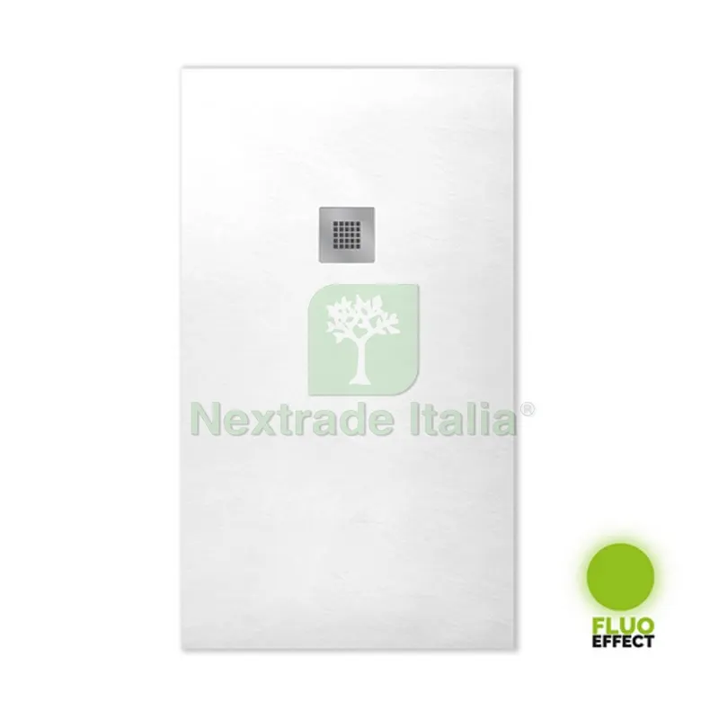 PIATTO DOCCIA NYMO DESIGN BIANCO FOSFORESCENTE cm 70 x 110 — Rubinetti e valvole — rif. FERX.DIAY179-1RBF-R070110 PIATTO DOCCIA NYMO DESIGN BIANCO FOSFORESCENTE cm 70 x 110 — Rubinetti e valvole — rif. FERX.DIAY179-1RBF-R070110