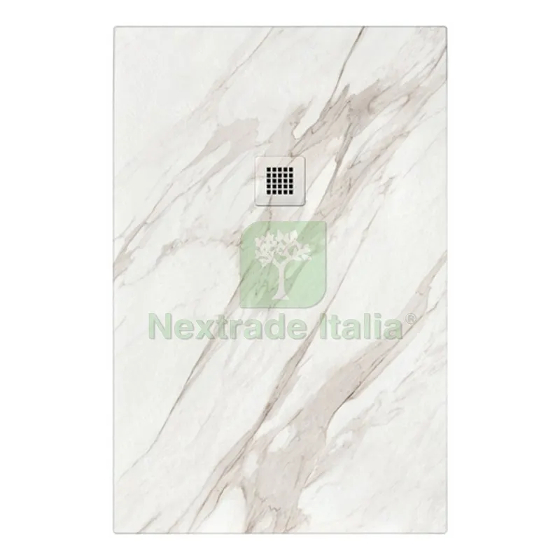 PIATTO DOCCIA NYMO DESIGN FINITURA CALACATTA cm 70 x 140 — Rubinetti e valvole — rif. FERX.DIAY179-1RCC-R070140 PIATTO DOCCIA NYMO DESIGN FINITURA CALACATTA cm 70 x 140 — Rubinetti e valvole — rif. FERX.DIAY179-1RCC-R070140