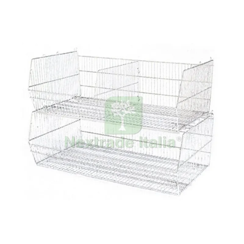 CESTO IN ACCIAIO FILOMARKET cm. 96 x 70 x 45 — Casalinghi e organizzazione — rif. FERX.DIA244-340