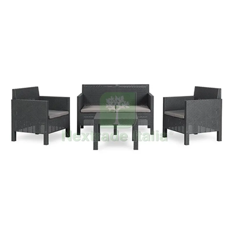 SET POLTRONE DA GIARDINO Antracite — Tempo libero outdoor — rif. FERX.DIA244-F2001 SET POLTRONE DA GIARDINO Antracite — Tempo libero outdoor — rif. FERX.DIA244-F2001