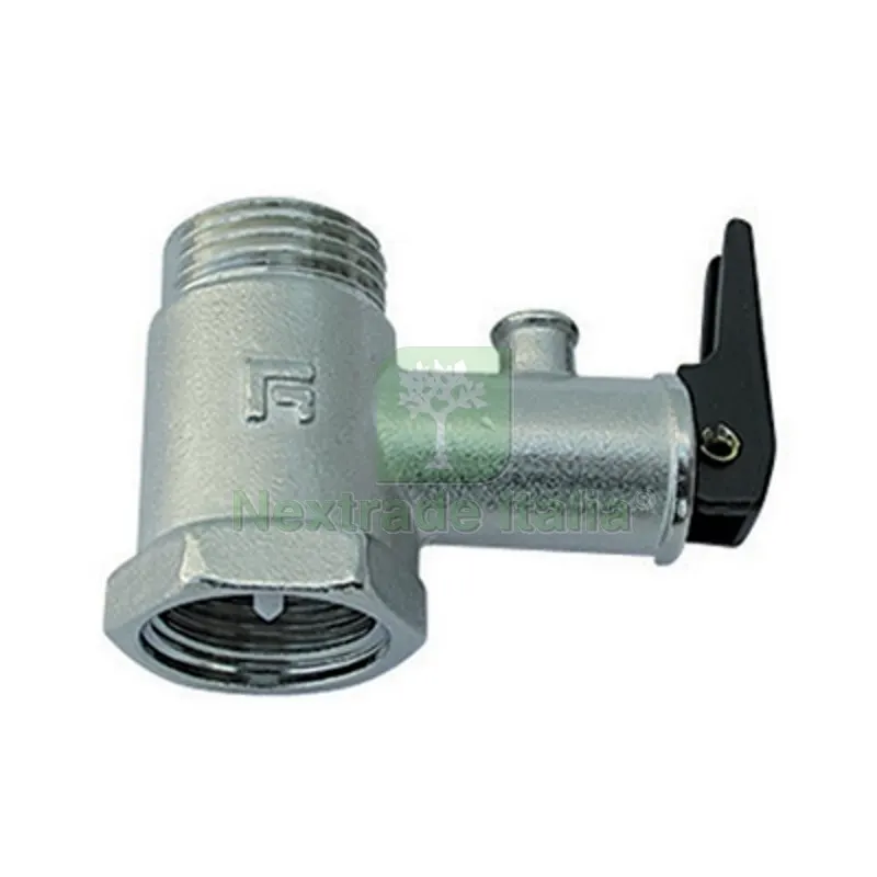 VALVOLA SCALDABAGNO NORMALE CON LEVA SCARICO 1/2 -CONF — Caldaie e radiatori — rif. FERX.DIA405-203-K