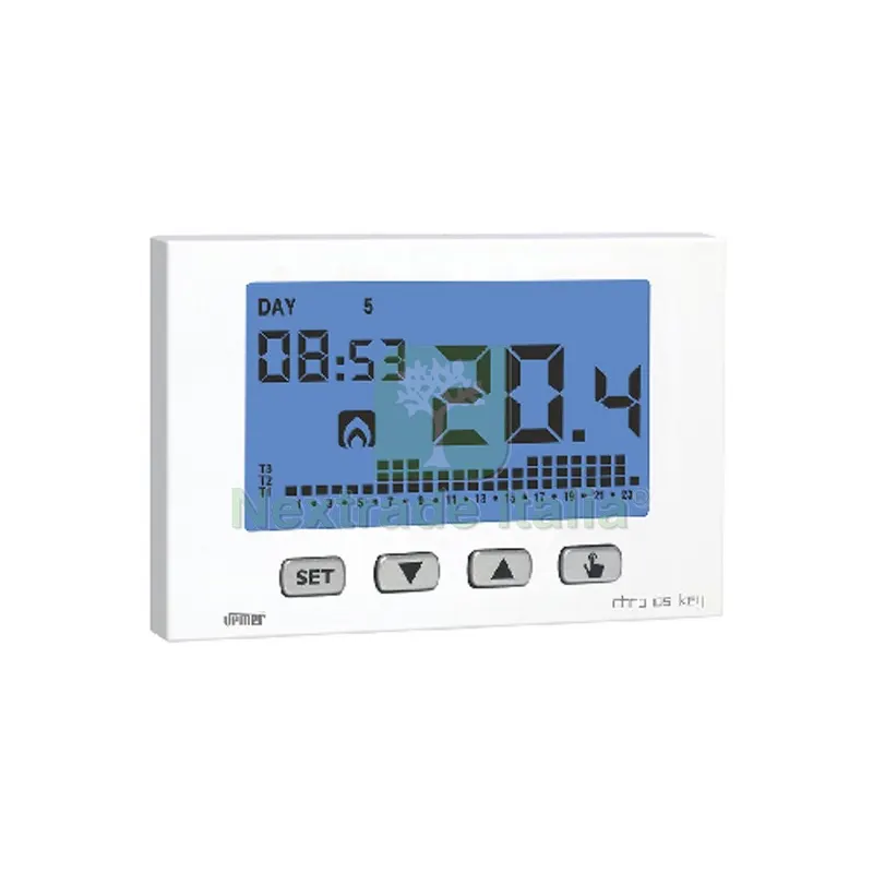 CRONOTERMOSTATO SETTIMANALE CHRONOS KEY Bianco — Caldaie e radiatori — rif. FERX.DIA411-VE7258-BI