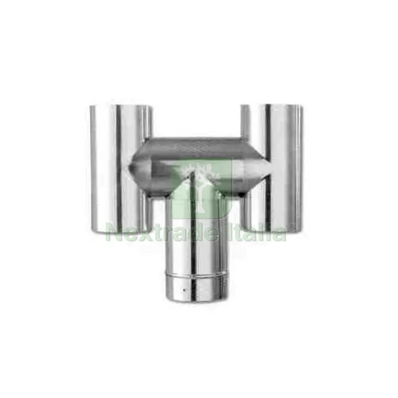 CAMINO AD H TONDO UNIVERSALE ZINCATO Diam. 80 — Stufe e camini — rif. FERX.DIA412-4801-080 CAMINO AD H TONDO UNIVERSALE ZINCATO Diam. 80 — Stufe e camini — rif. FERX.DIA412-4801-080
