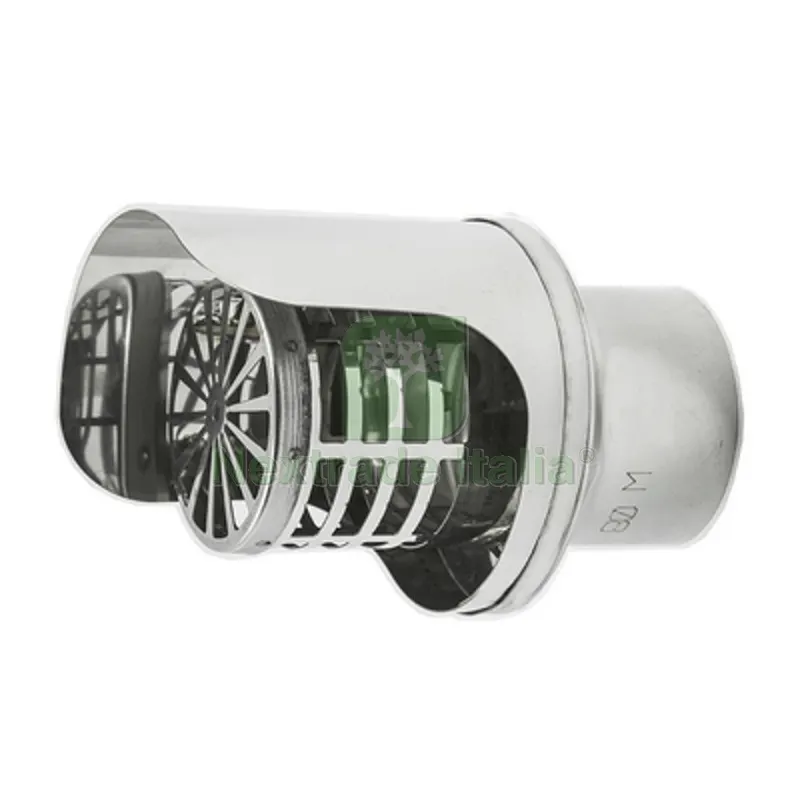 TERMINALE PELLET INOX Diam. 100 — Stufe e camini — rif. FERX.DIA412-487-100 TERMINALE PELLET INOX Diam. 100 — Stufe e camini — rif. FERX.DIA412-487-100