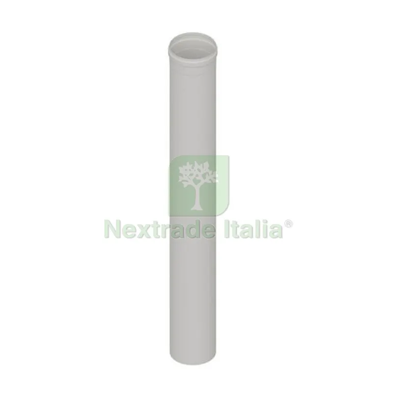 ELEMENTO DIRITTO IN ACCIAIO AISI 304L MT 1 PER CAPPE Diam. 150 Bianco — Ferramenta porte e finestre — rif. FERX.DIA412-MP002-B150