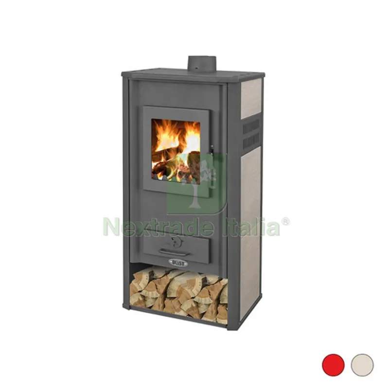STUFA A LEGNA GINEVRA HYDRO 20-22 KW Rossa — Stufe e camini — rif. FERX.DIA412-VLGIN-RO STUFA A LEGNA GINEVRA HYDRO 20-22 KW Rossa — Stufe e camini — rif. FERX.DIA412-VLGIN-RO