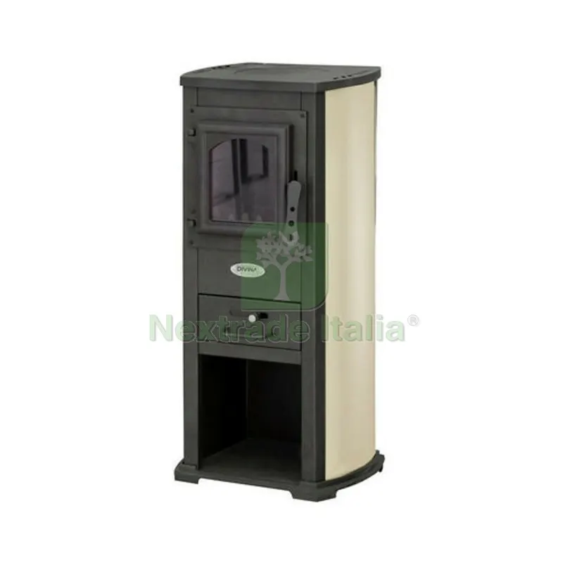 STUFA A LEGNA KARINA 5-7 KW Beige — Stufe e camini — rif. FERX.DIA412-VLKAR-BE STUFA A LEGNA KARINA 5-7 KW Beige — Stufe e camini — rif. FERX.DIA412-VLKAR-BE