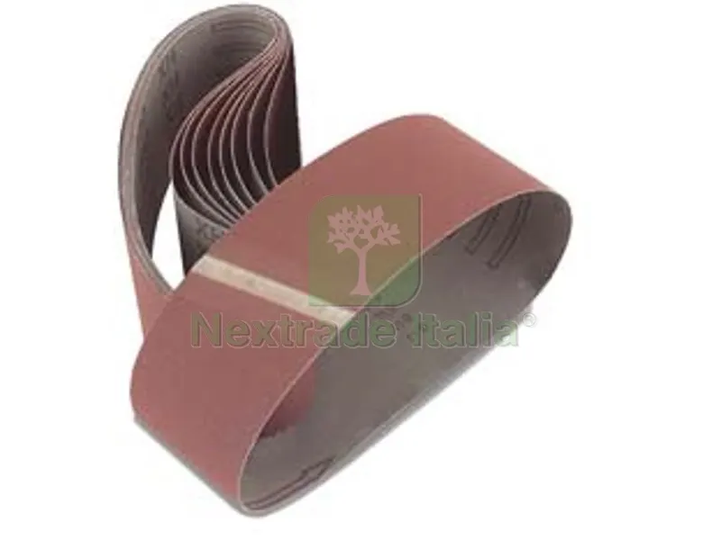 NASTRI CARTA ABRASIVA PER LEVIGATRICI A NASTRO - mm.75x533 grana 80 blister da pz.3 — Punte, frese e dischi — rif. FERX.FER74513