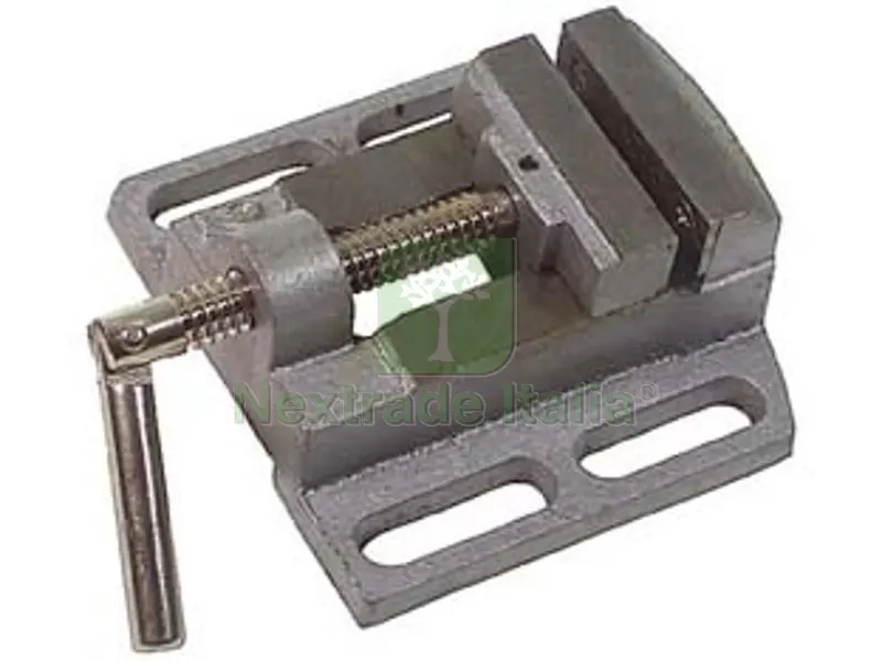Morsa per Trapano a Colonna in Alluminio ganasce mm.65, apertura mm.55, base mm.130x130 — Trapani e avvitatori — rif. FERX.FER18388 Morsa per Trapano a Colonna in Alluminio ganasce mm.65, apertura mm.55, base mm.130x130 — Trapani e avvitatori — rif. FERX.FER18388