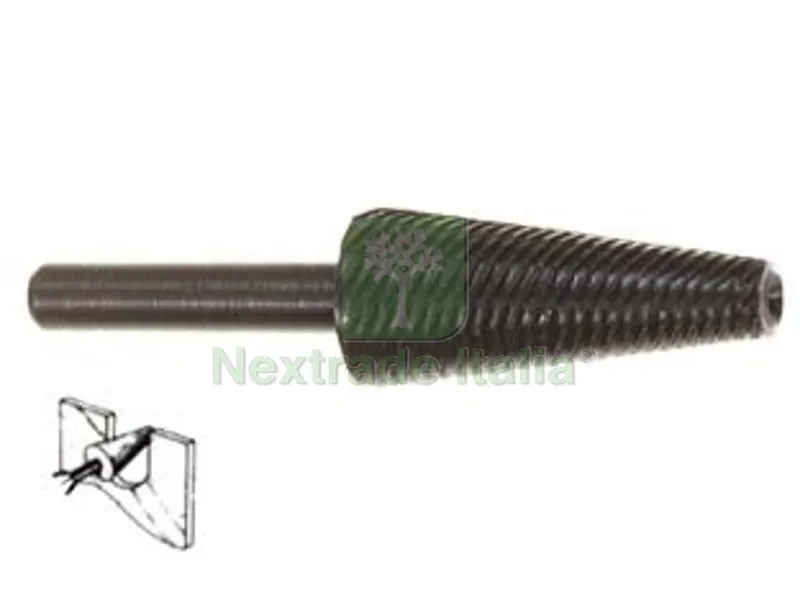 5BLISTER Fresa-Lima Conica Rotativa per Ferro - codolo mm.6 per trapano PG 422.00 — Trapani e avvitatori — rif. FERX.FER17688