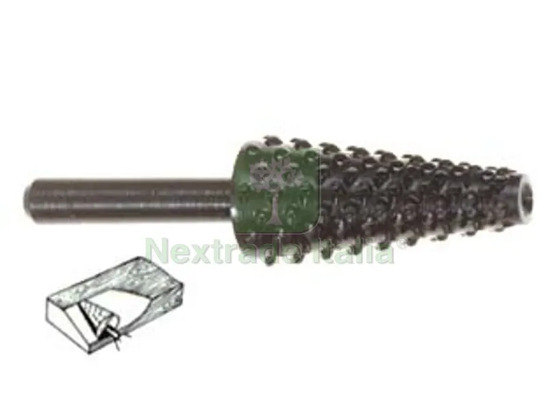 5BLISTER FRESA-RASPA CONICA ROTATIVA PER LEGNO - codolo mm.6 per trapano PG 432.00 — Trapani e avvitatori — rif. FERX.FER17657