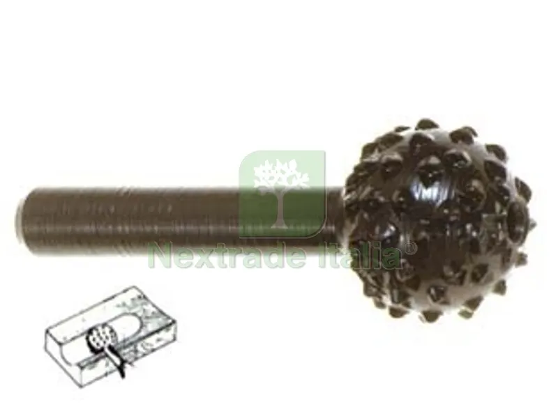 5BLISTER FRESA-RASPA SFERICA ROTATIVA PER LEGNO - codolo mm.6 per trapano PG 434.00 — Trapani e avvitatori — rif. FERX.FER17664