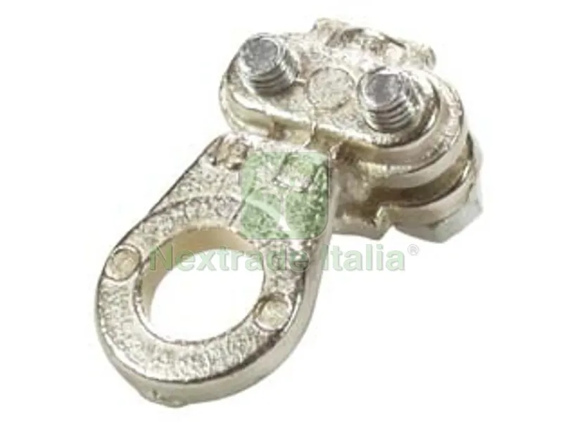 10PZ CAPOCORDA CON MORSETTO PER SERAGGIO CAVO per cavo con sezione mmq.25 - foro ? mm.8 — Funi, golfari e accessori sollevamento — rif. FERX.FER73394 10PZ CAPOCORDA CON MORSETTO PER SERAGGIO CAVO per cavo con sezione mmq.25 - foro ? mm.8 — Funi, golfari e accessori sollevamento — rif. FERX.FER73394