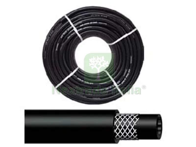 100MT TUBO PER COMPRESSORI IN PVC NERO RINFORZATO - ? mm.6X14 - pressione esercizio 20 atm — Tubi e raccordi — rif. FERX.FER44172 100MT TUBO PER COMPRESSORI IN PVC NERO RINFORZATO - ? mm.6X14 - pressione esercizio 20 atm — Tubi e raccordi — rif. FERX.FER44172