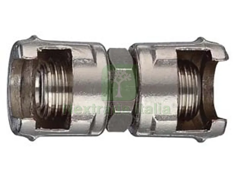 10PZ RACCORDO DI GIUNZIONE CON DUE DADI FRESATI - attacco due dadi 1/4"M art.12/A — Tubi e raccordi — rif. FERX.FER54096 10PZ RACCORDO DI GIUNZIONE CON DUE DADI FRESATI - attacco due dadi 1/4"M art.12/A — Tubi e raccordi — rif. FERX.FER54096